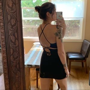 Urban Outfitters Black Backless Bodycon Dress